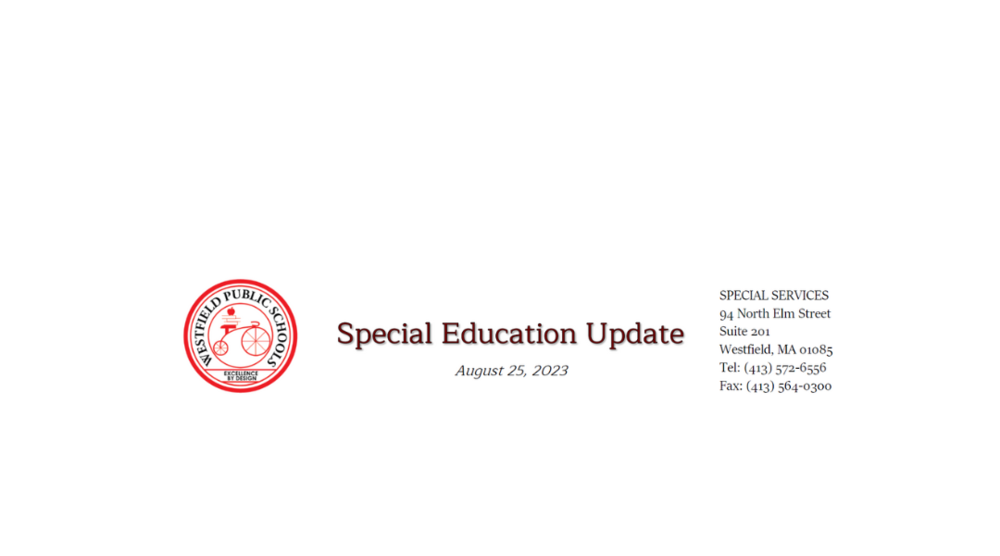 Special Education Update