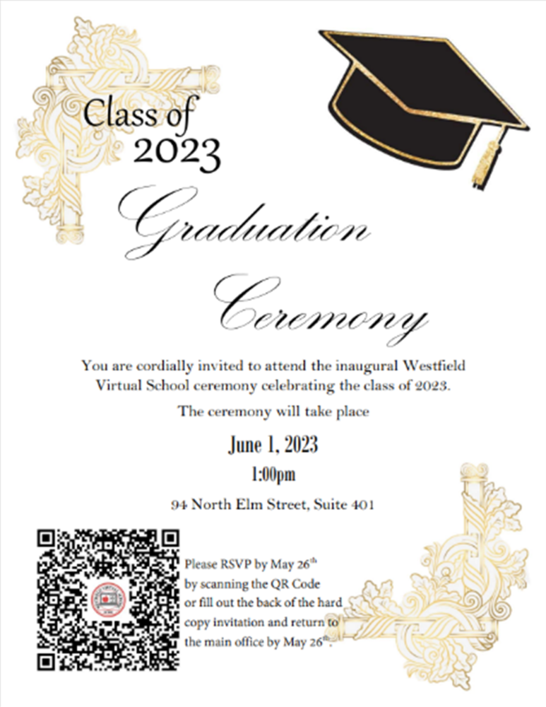 Westfield Virtual School Class of 2023 Graduation Ceremony To Be Held