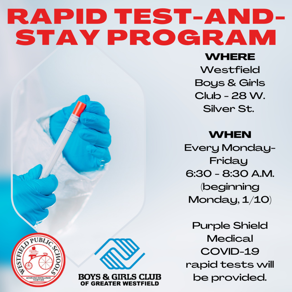 rapid test and stay program