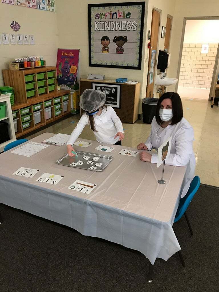 Earlier this week, Kindergarten staff and students at Southampton Road Elementary School suited up (scrubs and all!) and performed vowel surgery.