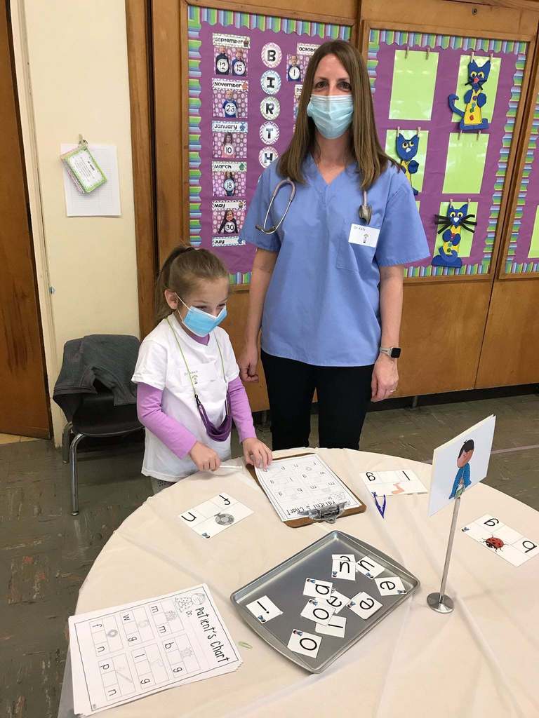 Earlier this week, Kindergarten staff and students at Southampton Road Elementary School suited up (scrubs and all!) and performed vowel surgery.