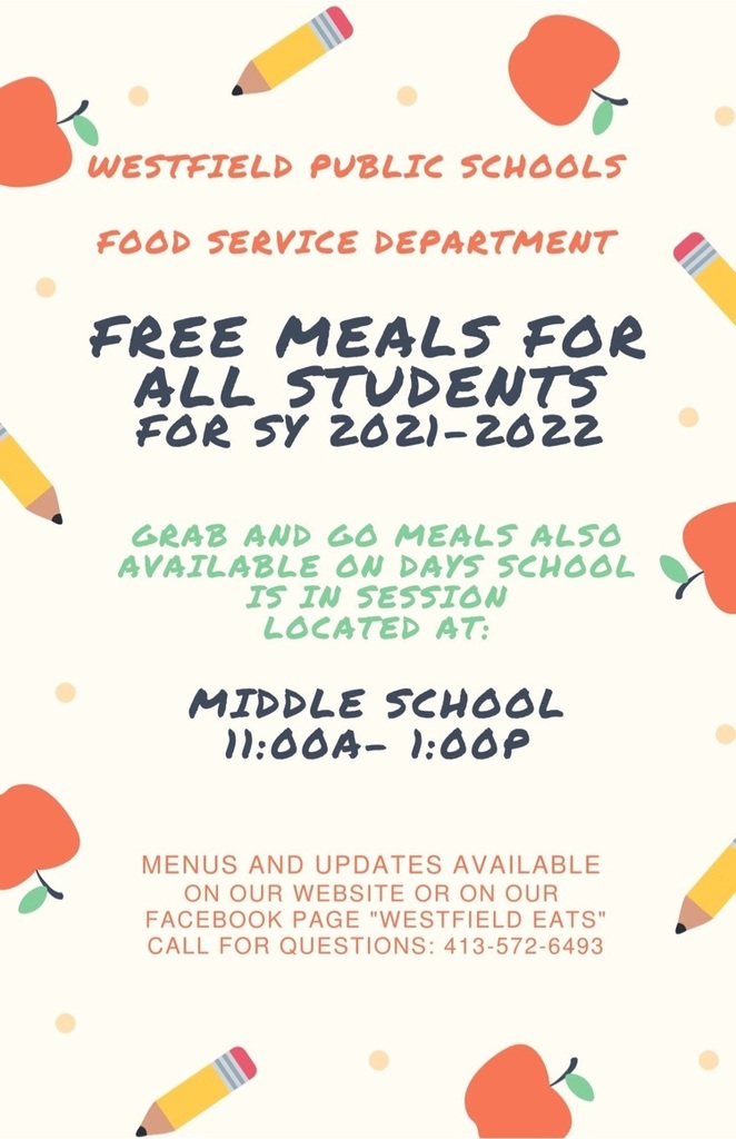 food service department notice for free meals